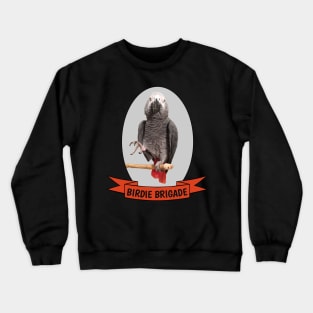 Birdie Brigade African Grey Parrot Crewneck Sweatshirt